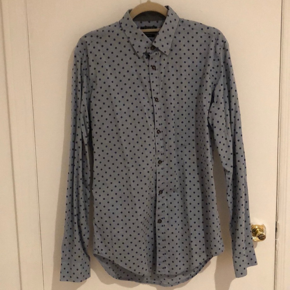Zara Slim Fit Casual Dress Shirt size Large